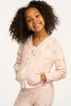 Outlet Mystical Sky Cozy Knit Zip Up Hoodie Kids Girls