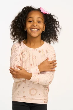 Flash Sale Mystical Sky Shirred Cozy Knit Pullover Kids Girls