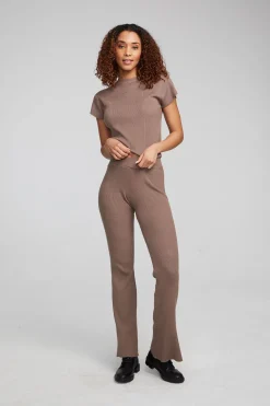 Clearance Nahal Deep Taupe Tee Women Loungewear|Tops