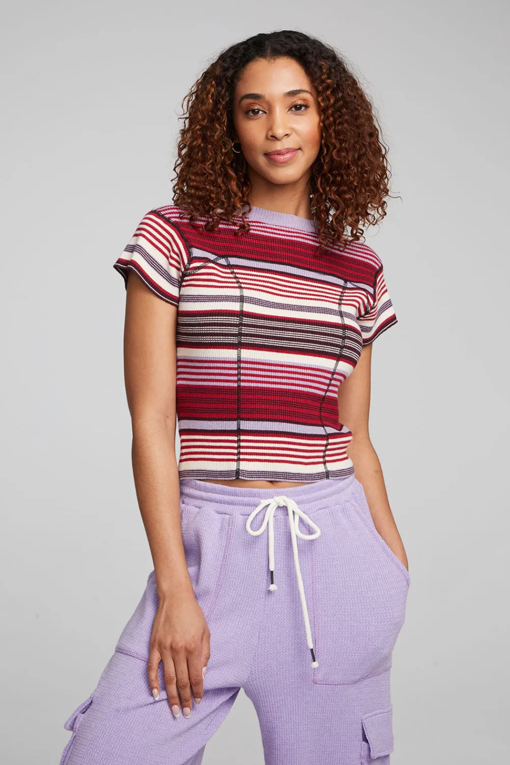 Cheap Nahal Roxy Stripe Tee Women Loungewear|Tops