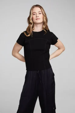 Sale Nahal Shadow Black Tee Women Loungewear|Tops