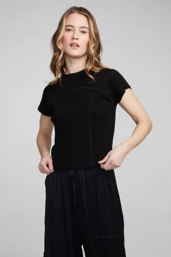 Sale Nahal Shadow Black Tee Women Loungewear|Tops