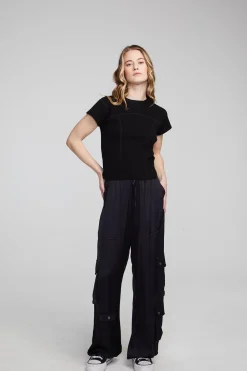 Sale Nahal Shadow Black Tee Women Loungewear|Tops