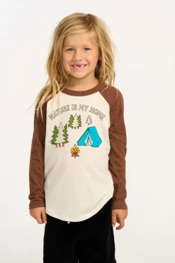 New Nature Is My Home Baseball Tee Kids/BOY Boys