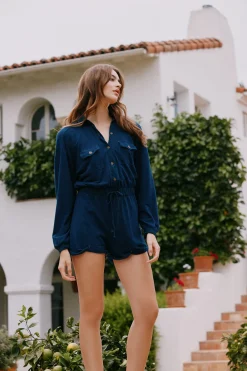 Discount Nocelle French Blue Jumpsuit Women Loungewear|Bottoms