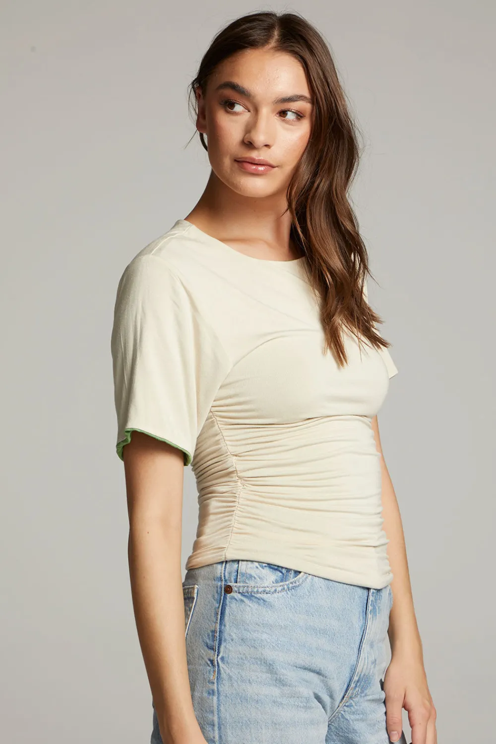 Fashion Ocala Whitecap Grey And Piquant Green Reversible Top Women Loungewear|Tops