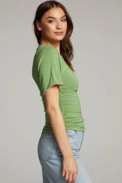 Fashion Ocala Whitecap Grey And Piquant Green Reversible Top Women Loungewear|Tops