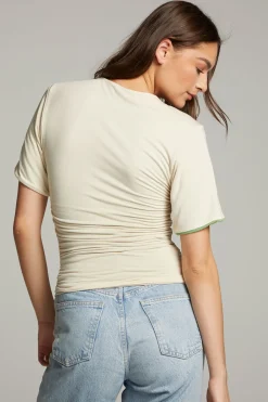 Fashion Ocala Whitecap Grey And Piquant Green Reversible Top Women Loungewear|Tops