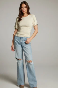 Fashion Ocala Whitecap Grey And Piquant Green Reversible Top Women Loungewear|Tops