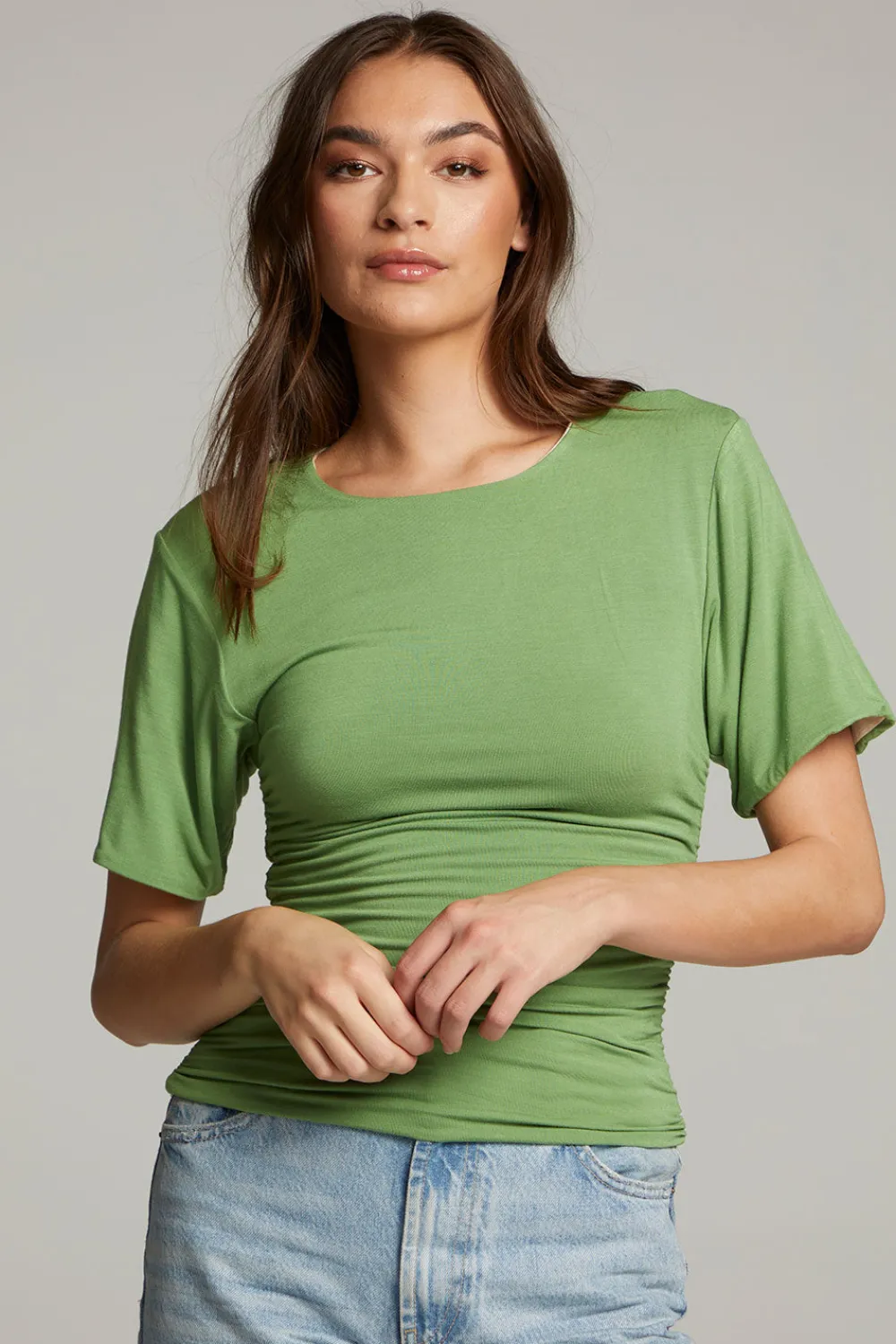 Fashion Ocala Whitecap Grey And Piquant Green Reversible Top Women Loungewear|Tops