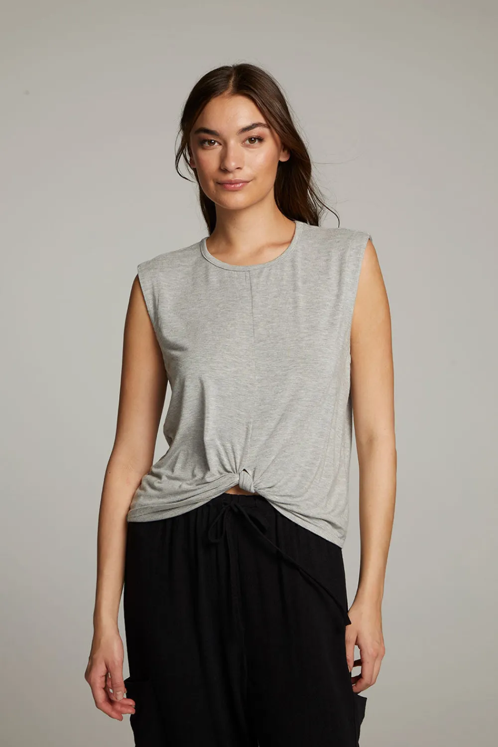 Best Ocean Heather Grey Tank Women Loungewear|Tops