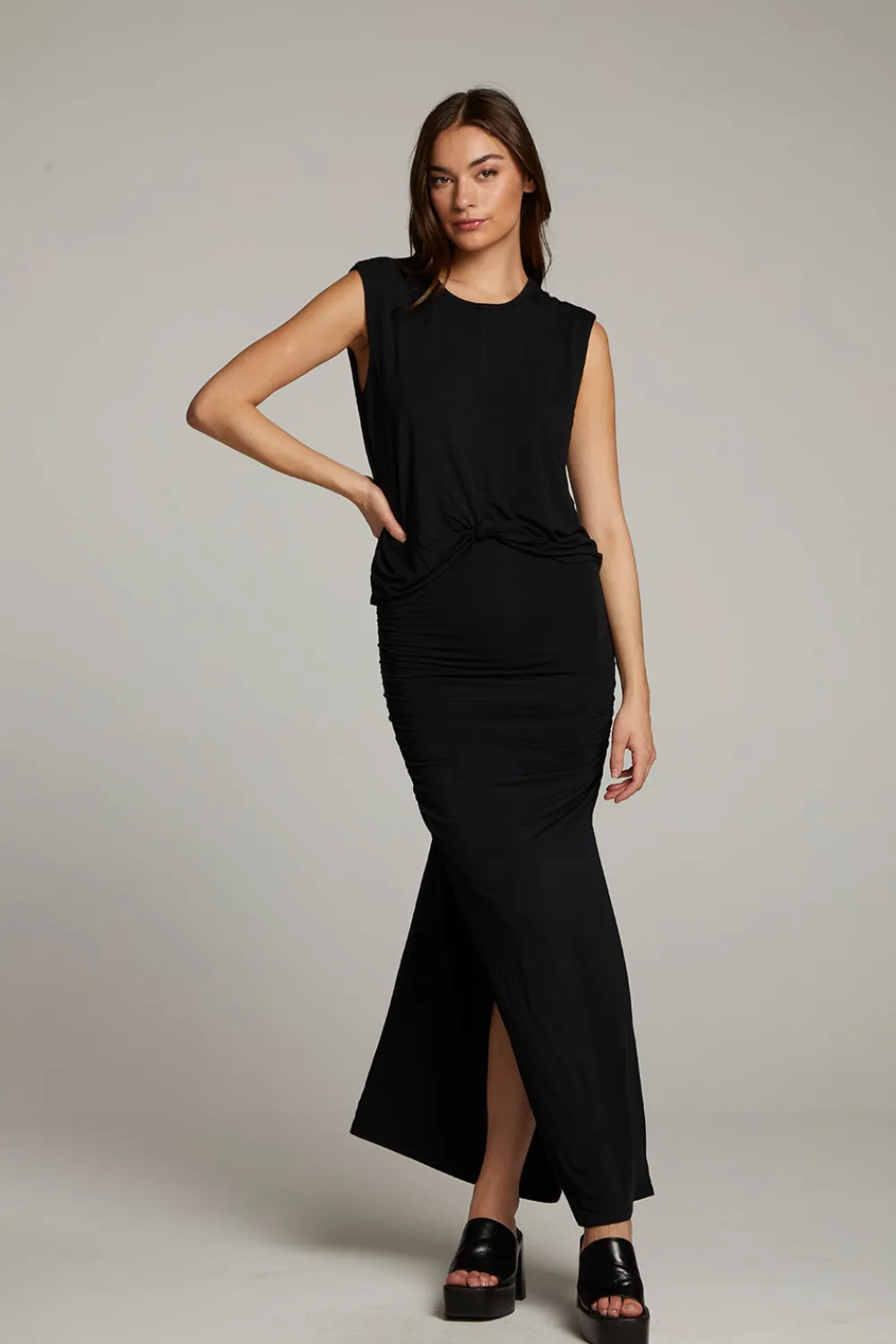 New Ocean True Black Tank Women Loungewear|Tops