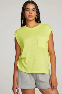 Best Sale Odessa Citron Tee Women Loungewear|Tops