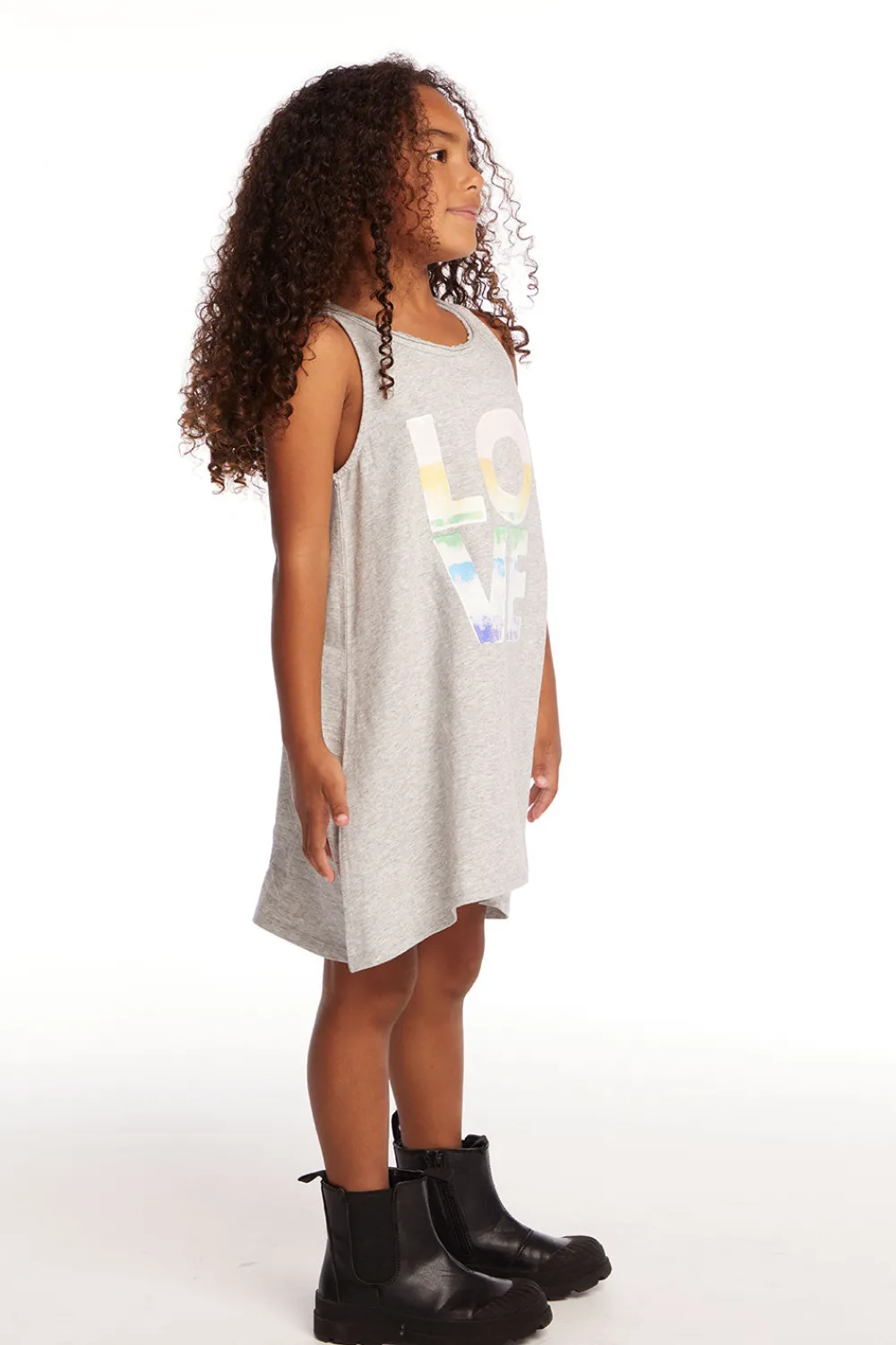 Best Sale Ombre Love Girls Cotton Jersey Tank Dress Kids Girls