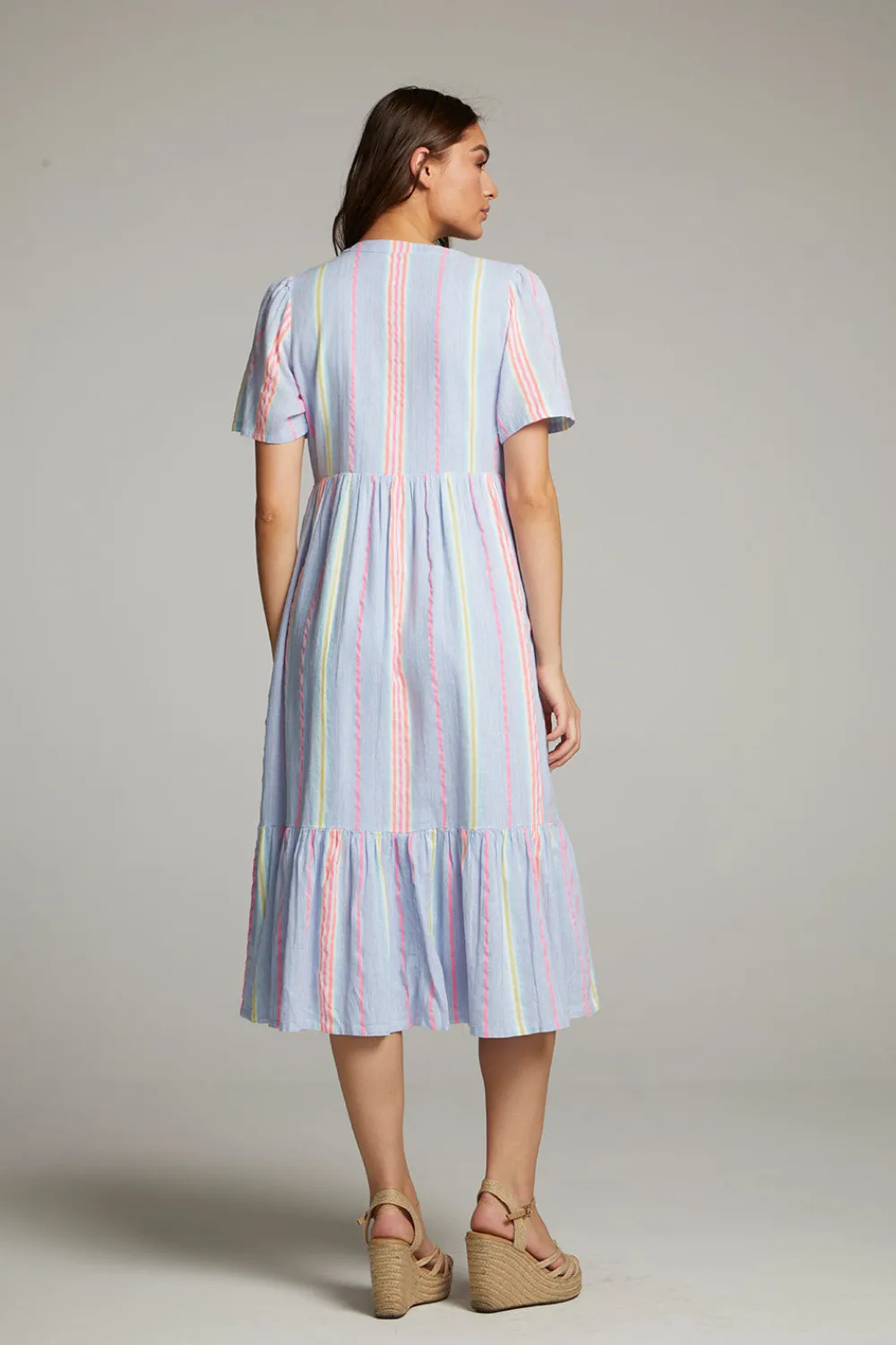 Store Orange South West Beach Stripe Midi Dress Women Loungewear|Dresses
