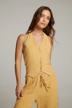 Online Orlando Parchment Vest Women Loungewear|Tops