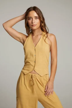 Online Orlando Parchment Vest Women Loungewear|Tops