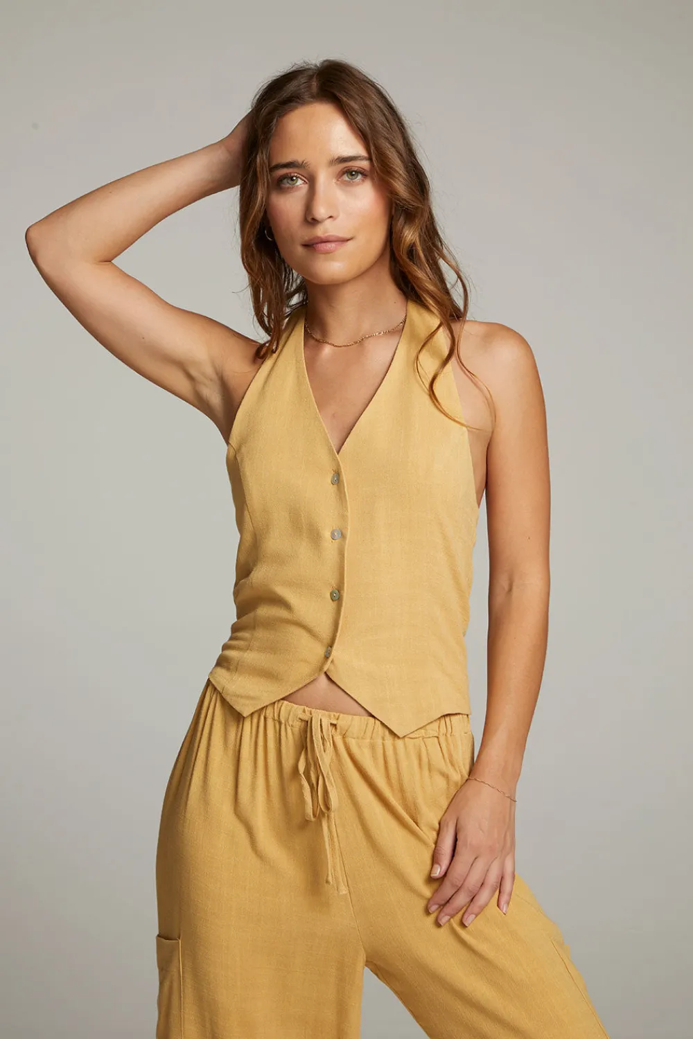 Online Orlando Parchment Vest Women Loungewear|Tops