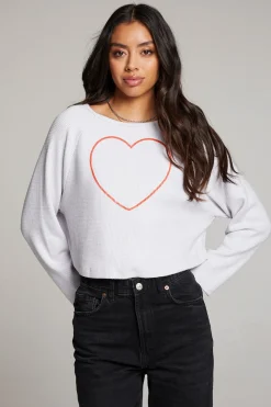 Fashion Outline Heart Long Sleeve Women Loungewear|Graphics