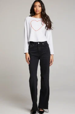 Fashion Outline Heart Long Sleeve Women Loungewear|Graphics