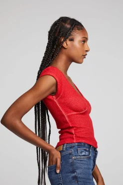 Hot Page Crimson Tee Women Loungewear|Tops