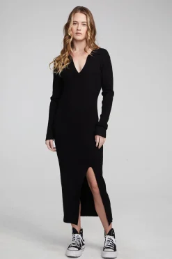 Flash Sale Palm Shadow Black Midi Dress Women Loungewear|Dresses