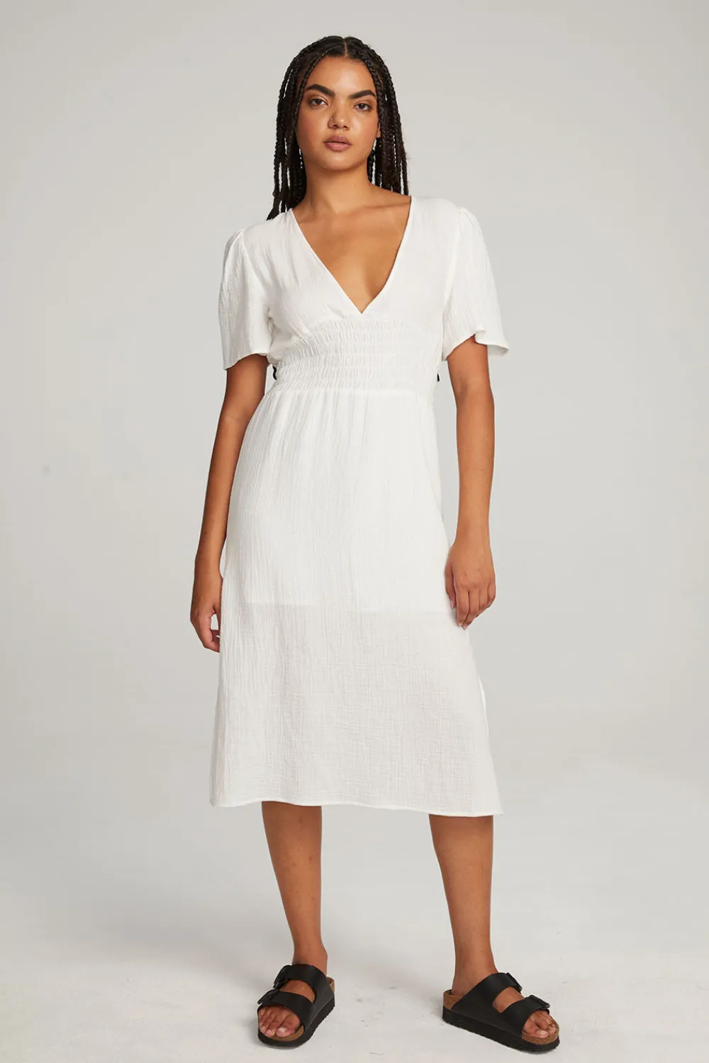 Outlet Palmer White Midi Dress Women Loungewear|Dresses
