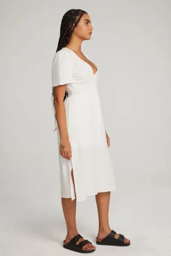 Outlet Palmer White Midi Dress Women Loungewear|Dresses