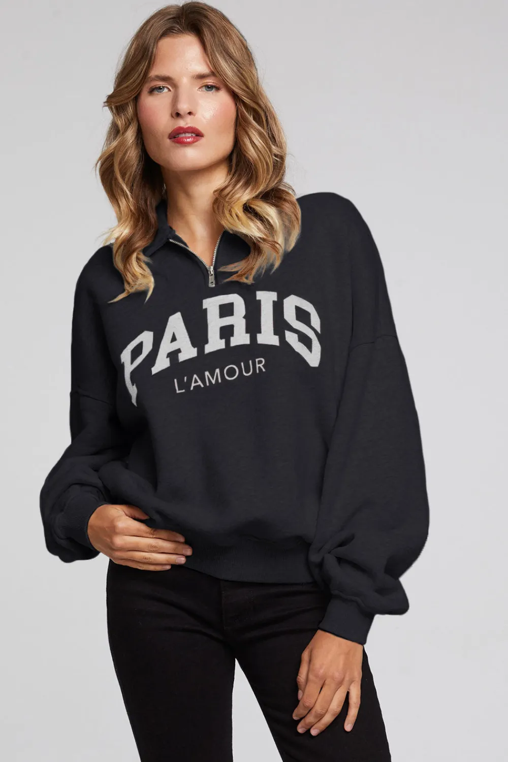 Sale Paris L'Amour Black Long Sleeve Women Loungewear|Graphics