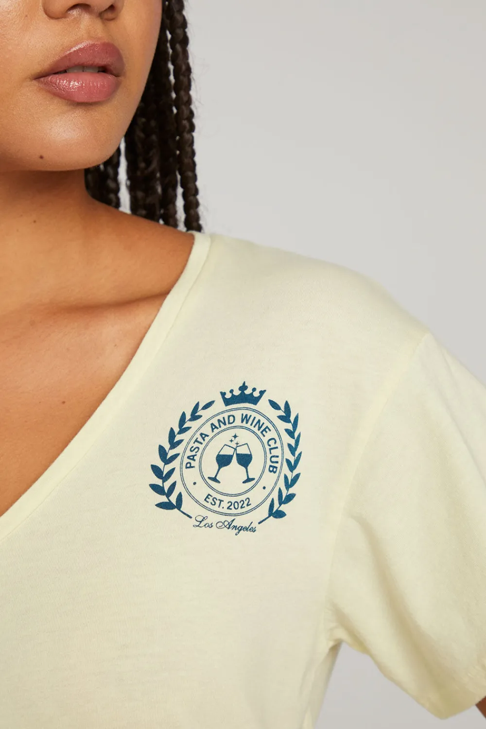 Shop Pasta And Wine Club Tee Women Loungewear|Tops