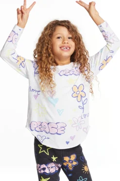 Discount Peace & Love Girls Long Sleeve Kids Girls