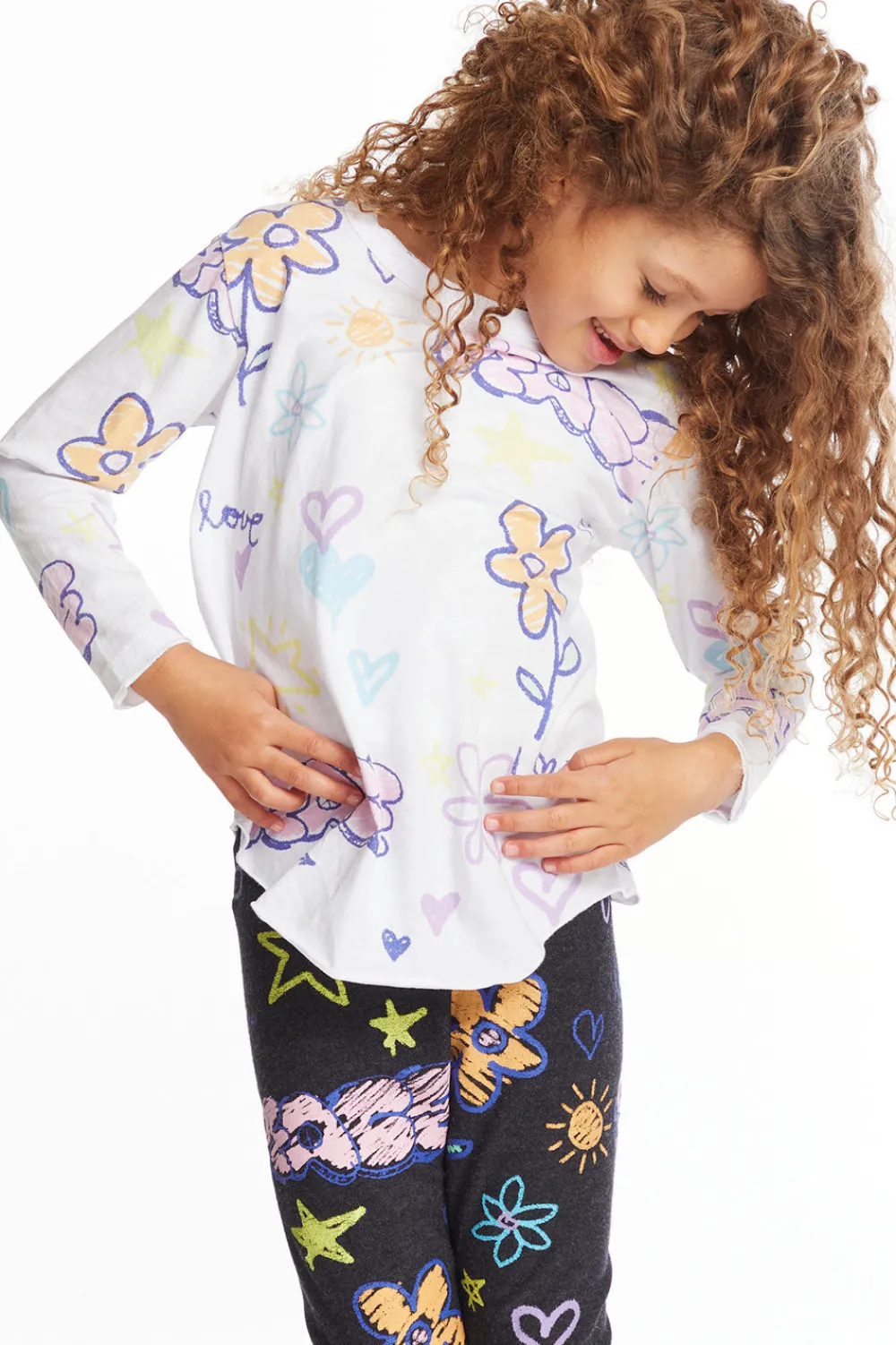 Discount Peace & Love Girls Long Sleeve Kids Girls