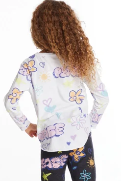 Discount Peace & Love Girls Long Sleeve Kids Girls