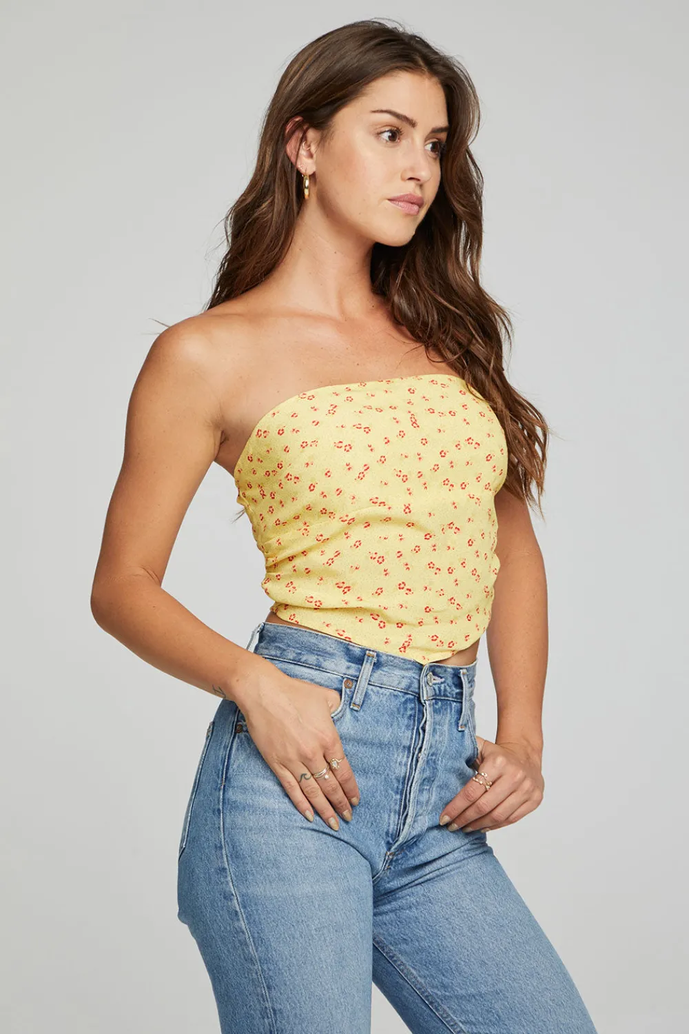 Cheap Pier Crop Top - Anise Flower Women Loungewear|Tops
