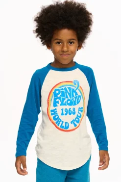 Shop Pink Floyd - World Tour Aidan Long Sleeve Baseball Tee Women/Kids/BOY Boys|Music