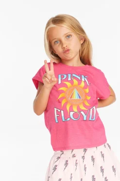 Hot Pink Floyd Prism Sun Girls Tee Women/Kids Girls|Music