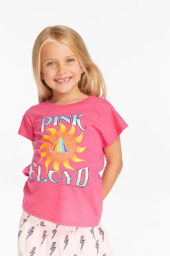 Hot Pink Floyd Prism Sun Girls Tee Women/Kids Girls|Music