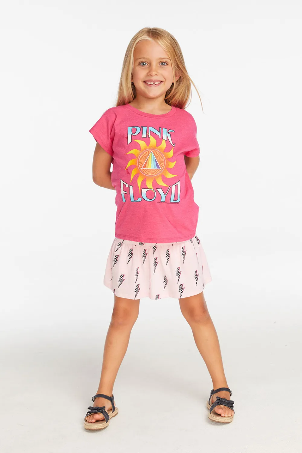 Hot Pink Floyd Prism Sun Girls Tee Women/Kids Girls|Music