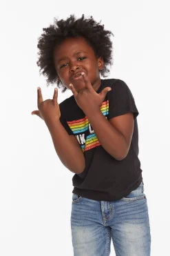 Fashion Pink Floyd Rainbow Stripe Boys Tee Women/Kids/BOY Boys|Music