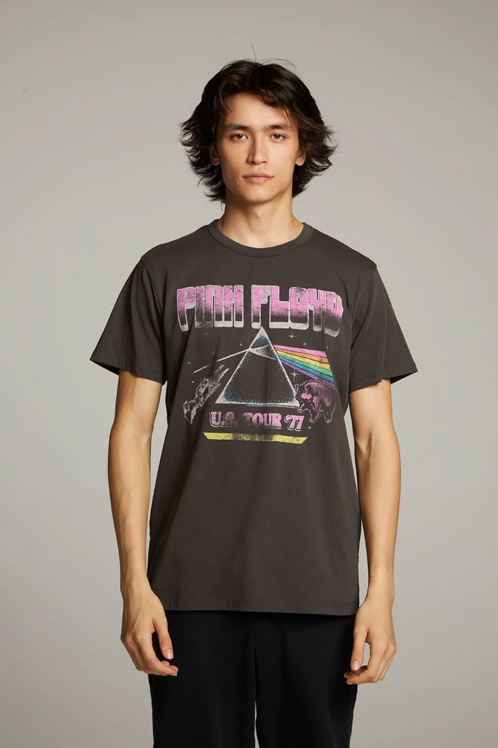 Cheap Pink Floyd U.S. Tour Crew Neck Tee Women Tops|Music