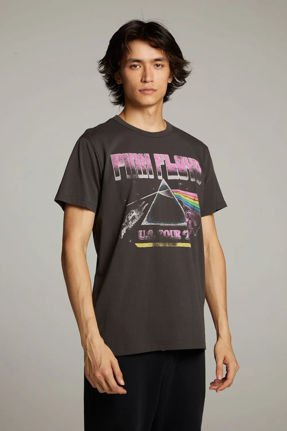 Cheap Pink Floyd U.S. Tour Crew Neck Tee Women Tops|Music