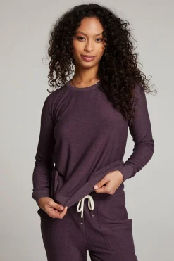 New Plum Perfect Long Sleeve Raglan Pullover Women Loungewear|Tops