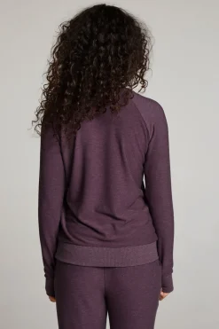 New Plum Perfect Long Sleeve Raglan Pullover Women Loungewear|Tops