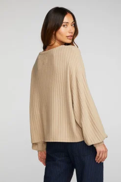 Sale Poor Boy Rib Long Sleeve Tee Women Loungewear|Tops