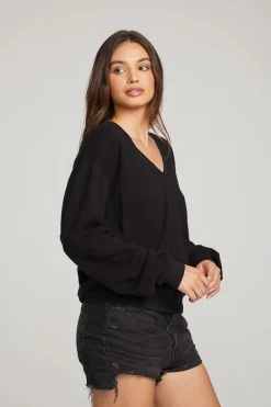 Shop Poppy Black Pullover Women Outerwear|Loungewear
