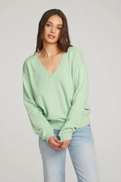 Best Sale Poppy Quiet Green Pullover Women Outerwear|Loungewear