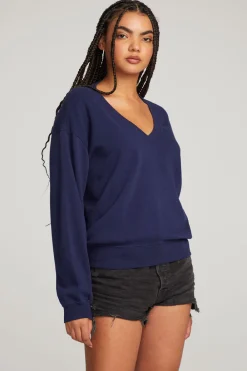Store Poppy Sapphire Pullover Women Outerwear|Loungewear