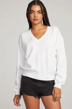 Flash Sale Poppy White Pullover Women Outerwear|Loungewear