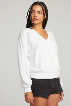 Flash Sale Poppy White Pullover Women Outerwear|Loungewear