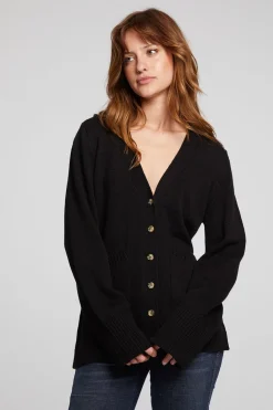 Shop Presley Licorice Cardigan Women Loungewear|Tops